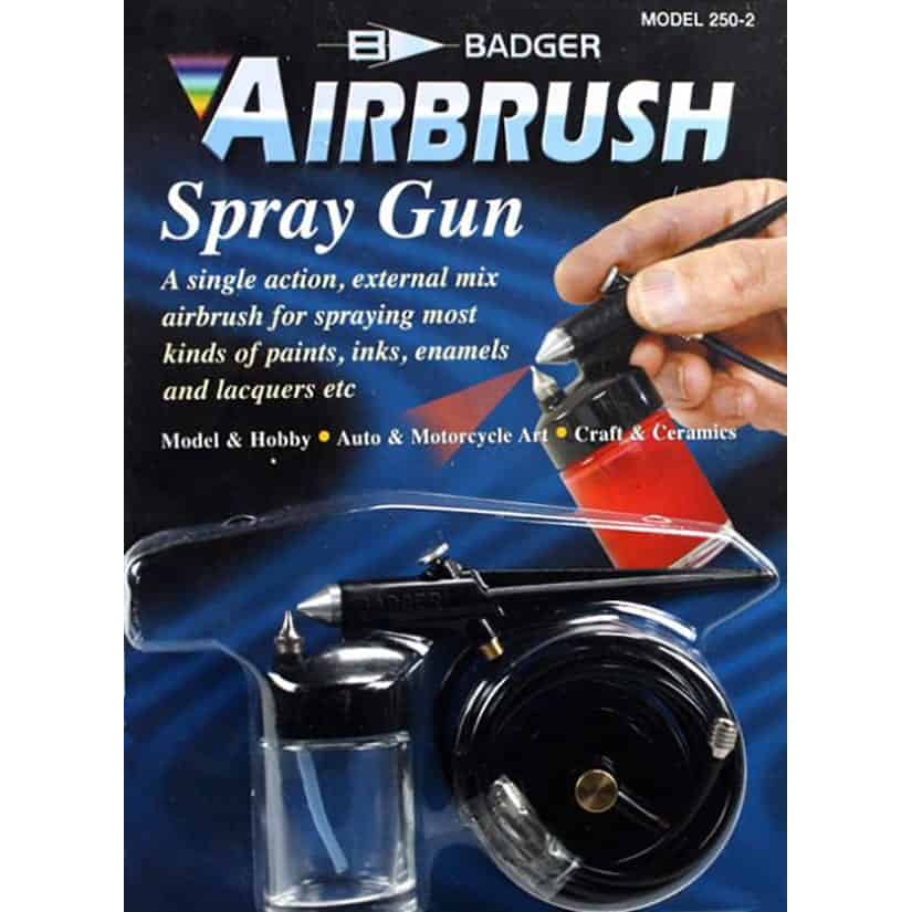 Badger 250-2 Single Action External Mix Airbrush Basic Spray Gun Set –  Sidetrack Hobby