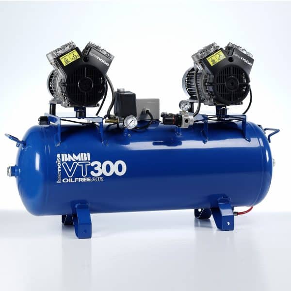 Bambi VT300 Oil Free Ultra Low Noise Compressor with Dyer