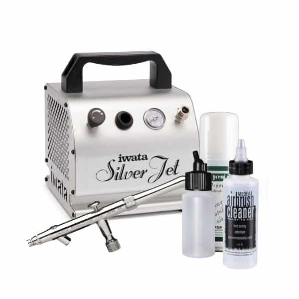 Iwata Professional Mobil Spray Tan Kit with Silver Jet Compressor