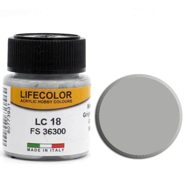 LifeColor Matt Light Grey (22ml) FS 36300