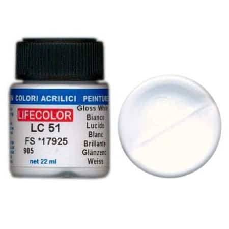 LifeColor Gloss White (22ml) FS 17925