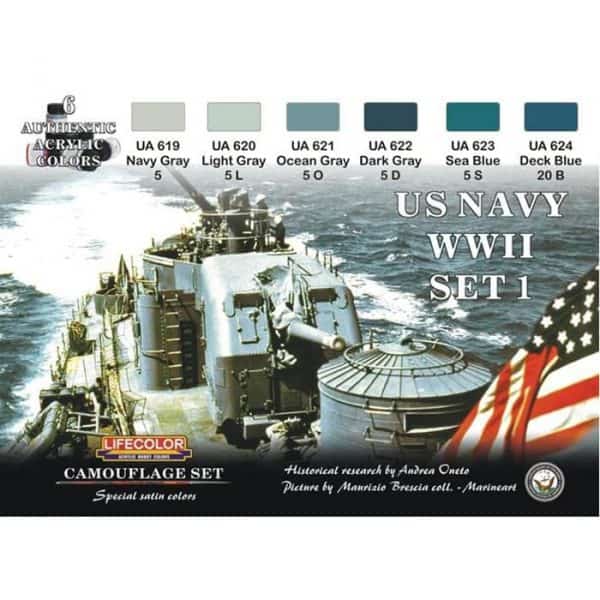 LifeColor US Navy WWII Set 1