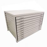 10 drawers metal plan chests