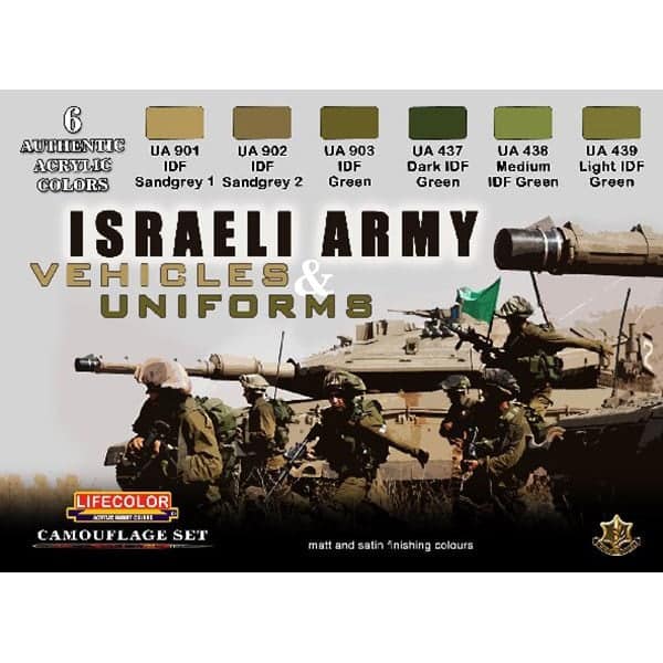 LifeColor Israeli Army Vehicles & Uniforms Set