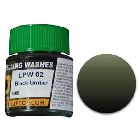 Lifecolor Liquid Pigments Black Umber (22ml)