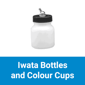 Iwata Bottles and Colour Cups