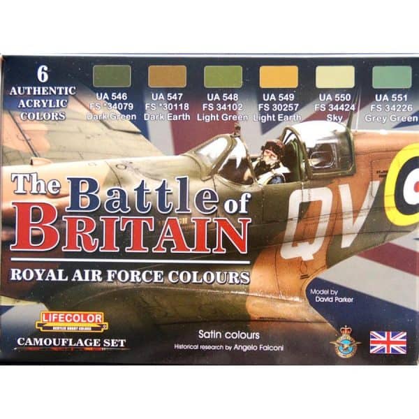 LifeColor Battle of Britain RAF Set (22ml x 6)