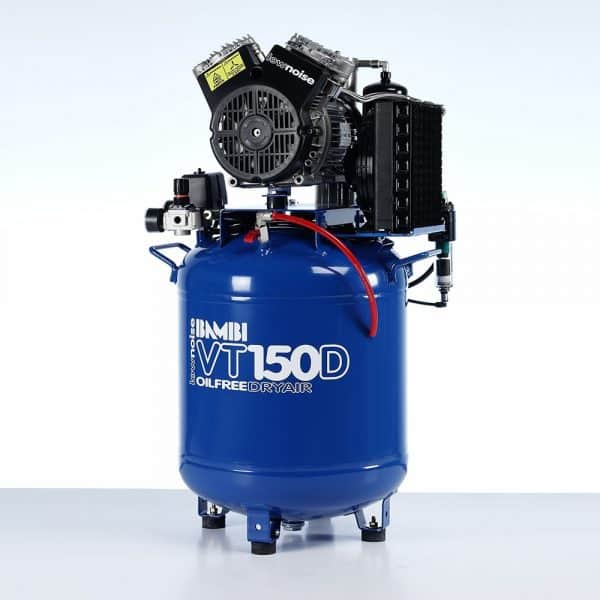 Bambi VT150D Oil Free Ultra Low Noise Compressor with Dryer