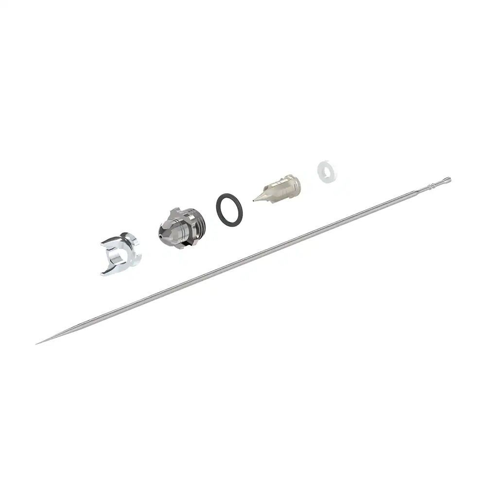 Fineline Headset 0.25mm Titanium Nozzle and Stainless Steel Aircap for Giraldez Infinity MKII