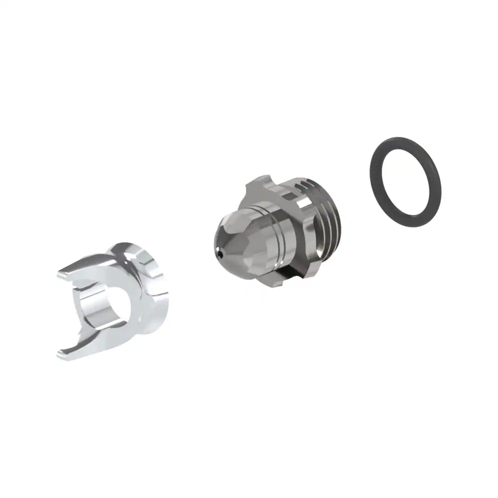 Harder and Steenbeck Fineline Stainless Steel Aircap and Needle Cap for Giraldez Infinity MKII