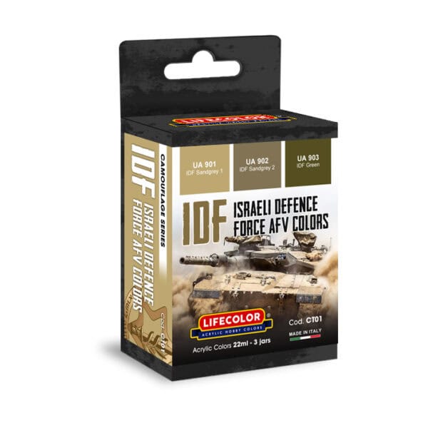 LifeColor IDF Tanks Camouflage Set (3 x 22ml)