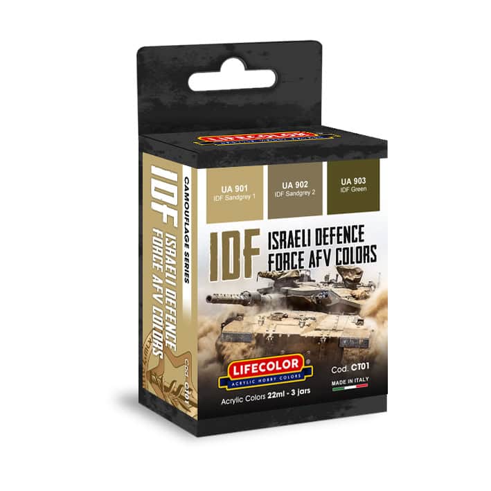 LifeColor IDF Tanks Camouflage Set (3 x 22ml)