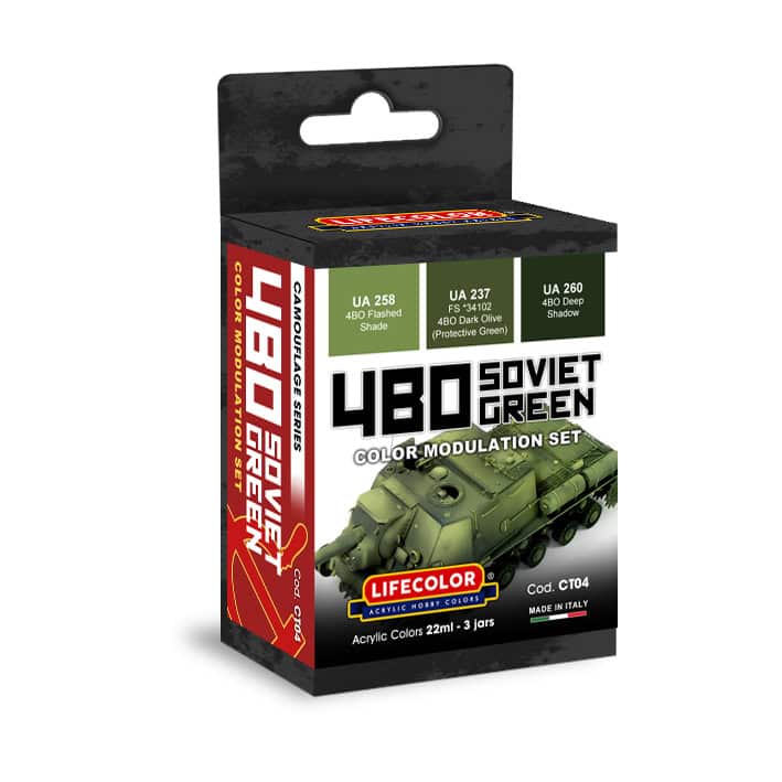 LifeColor Soviet 4BO Colour Modulation Set (3 x 22ml)