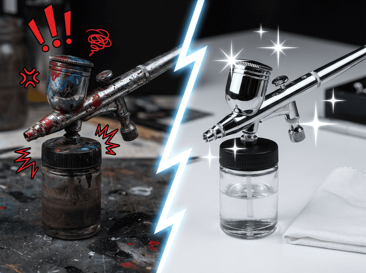 Airbrush cleaning blog